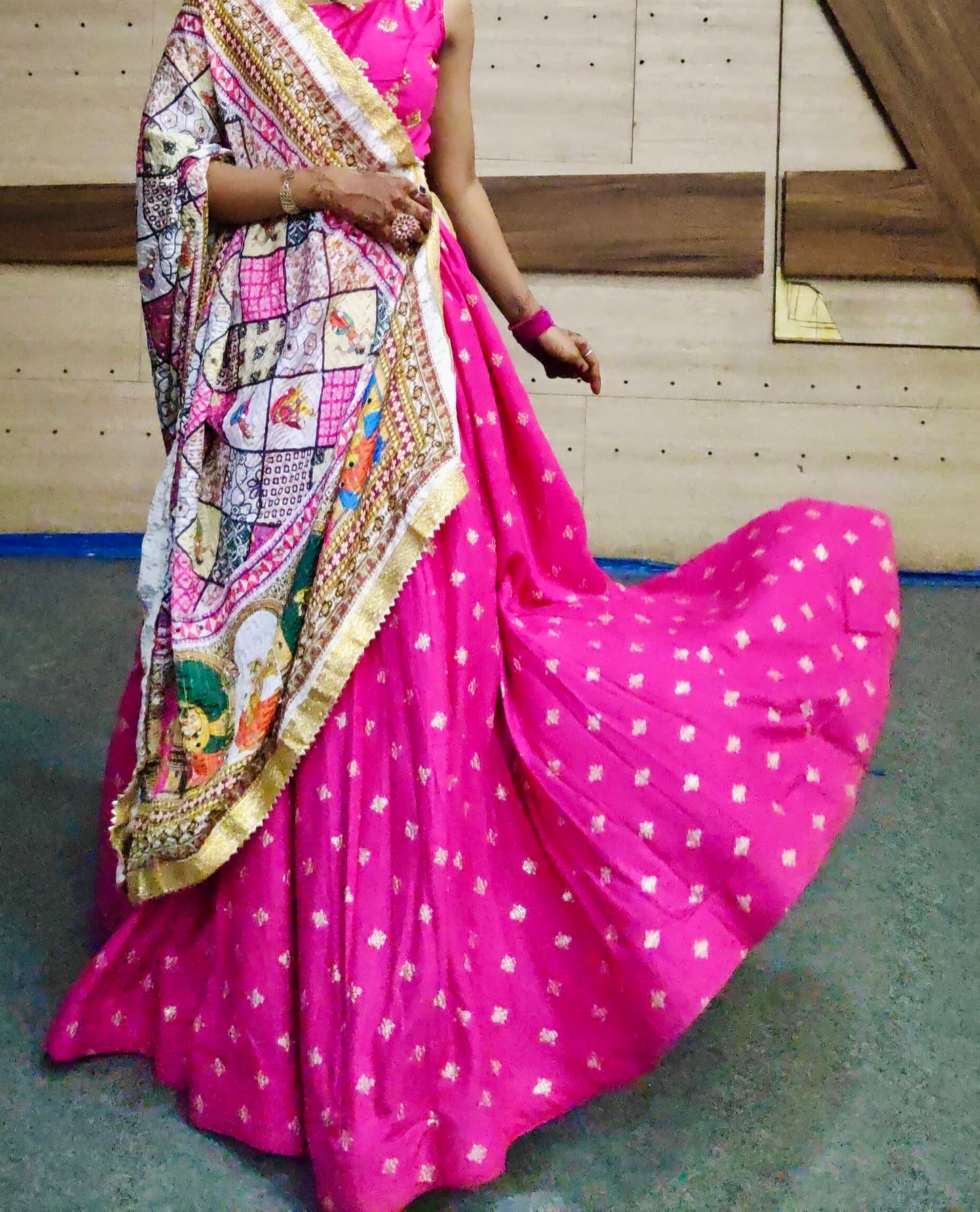 Pink chaniya choli