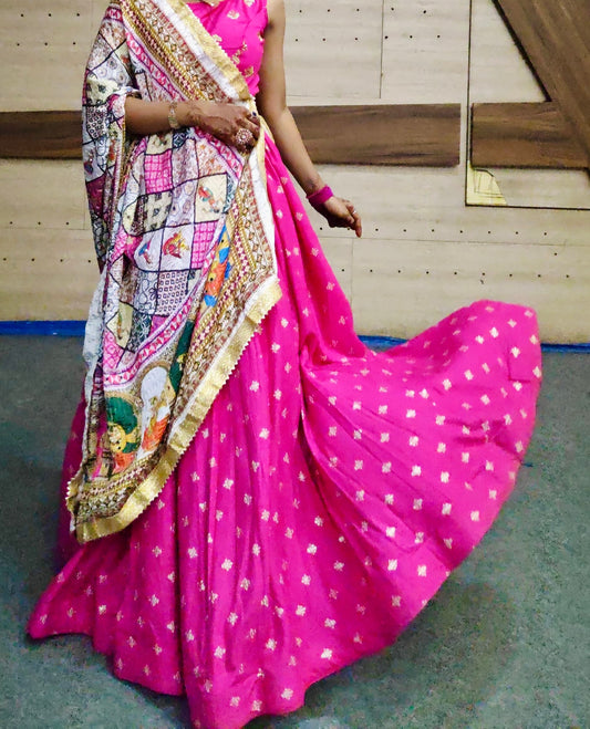 Pink chaniya choli