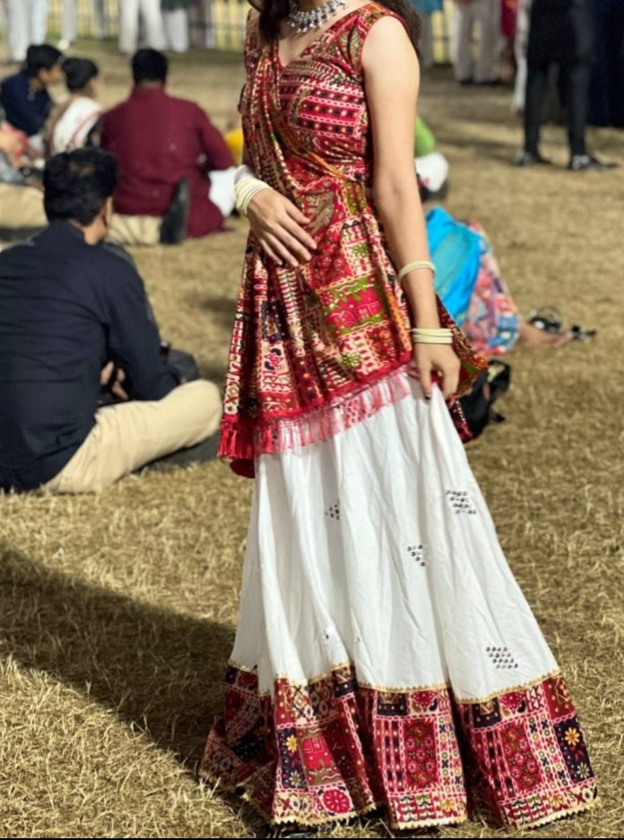 White chaniya choli