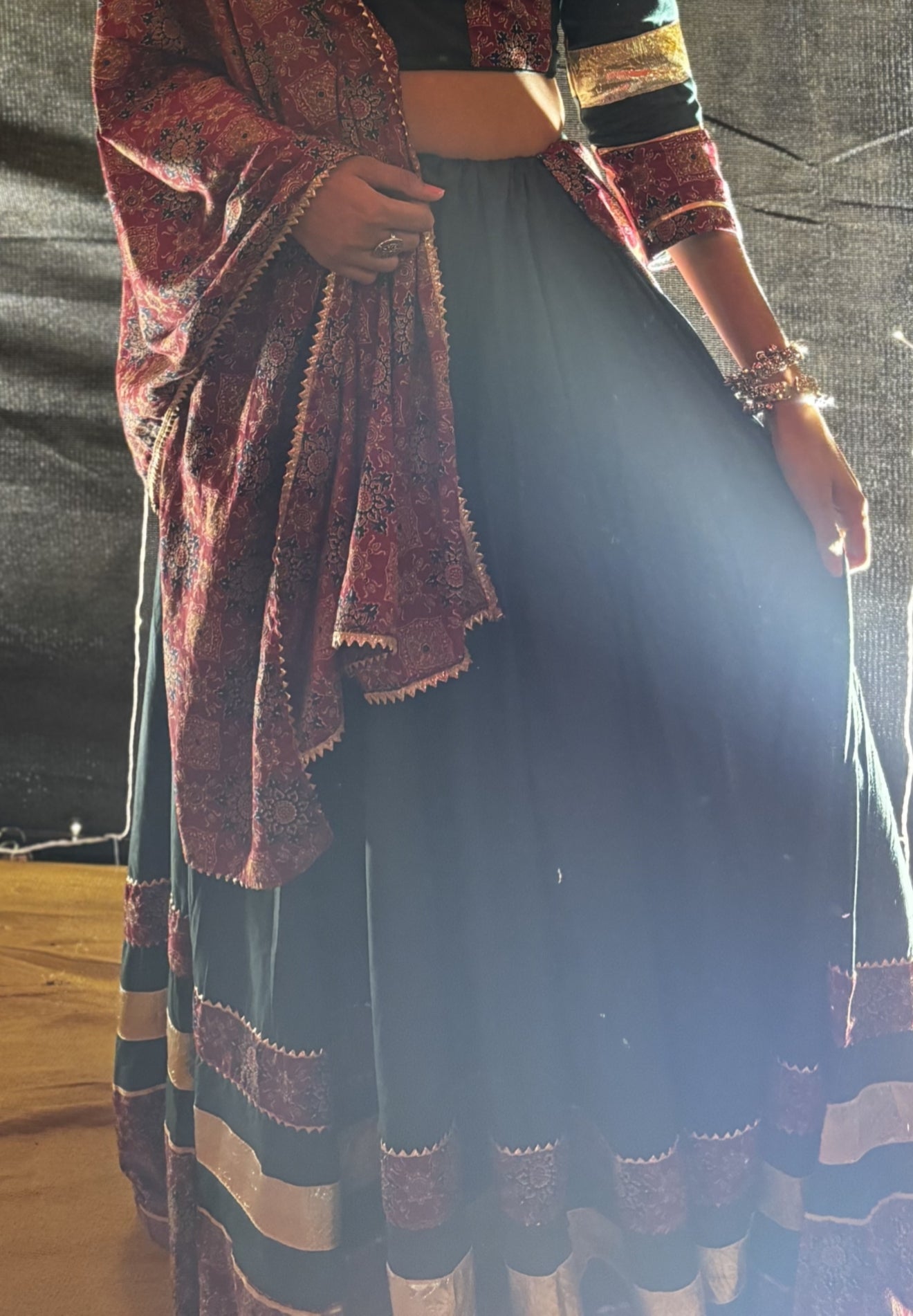 green chaniya choli