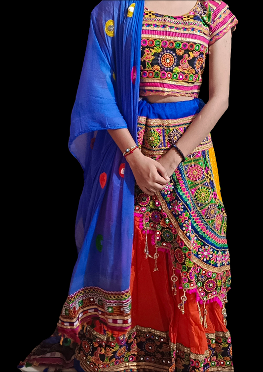 Kachhi worked chaniya choli